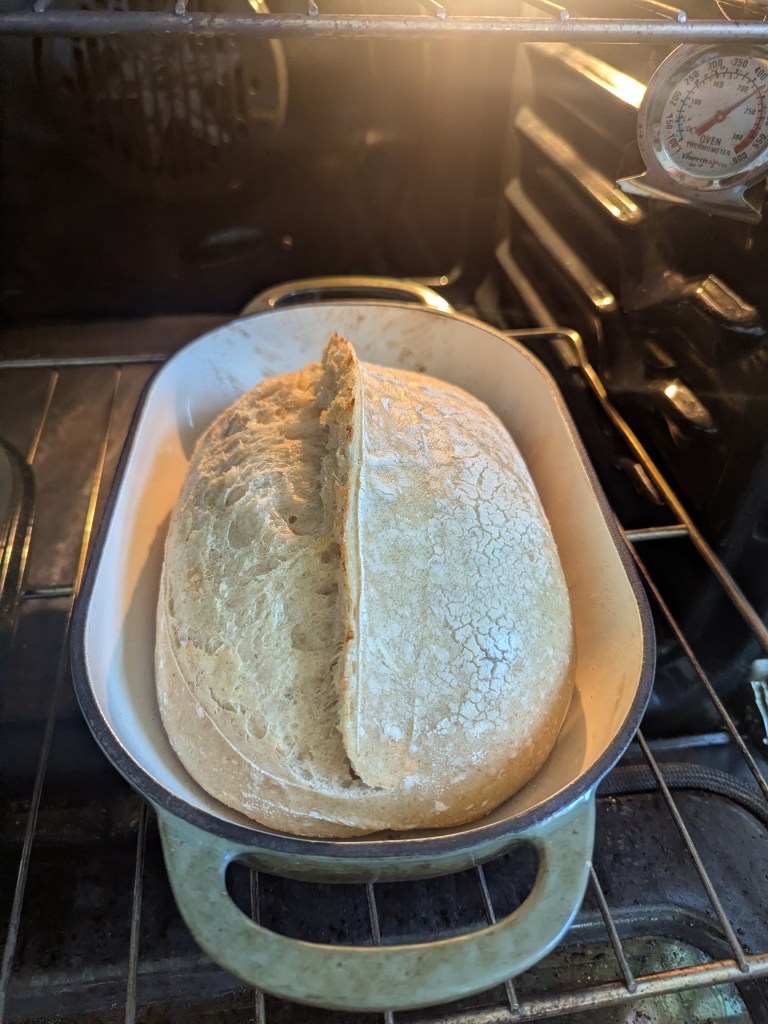 78% loaf after 20 minutes closed bake